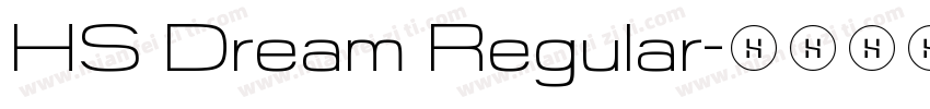 HS Dream Regular字体转换